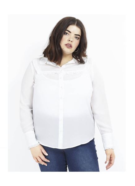 Picture of BLOUSE with FRILL DETAIL LONG SLeeve